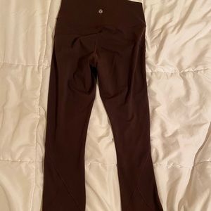 In Movement Lululemon Leggings- Maroon